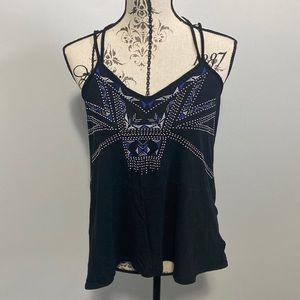 Express Silver Beaded Design Tank